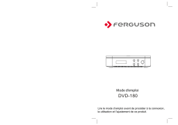 Ferguson DVD-180 DVD Player Full HD Manuel du propriétaire