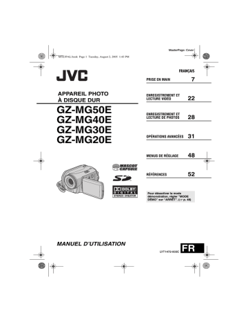 GZ MG20E | GZ MG50E | GZ MG30E | JVC GZ MG40E Manuel utilisateur | Fixfr