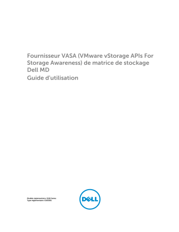 PowerVault MD3820f | PowerVault MD3660i | PowerVault MD3620f | PowerVault MD3860i | PowerVault MD3600i | PowerVault MD3200i | PowerVault MD3260i | Dell PowerVault MD3820i storage Manuel utilisateur | Fixfr