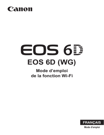 Canon EOS 6D Manuel utilisateur | Fixfr