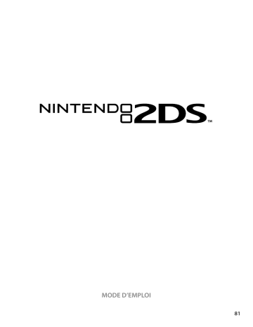 Nintendo 2DS Mode d'emploi | Fixfr