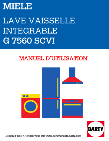 Manuel du propriétaire | Miele G 7360 SCVI Manuel utilisateur | Fixfr