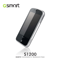 Gsmart S1200 Manuel utilisateur