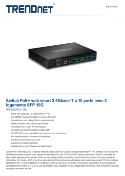 Trendnet RB-TPE-30102WS 10-Port 2.5GBASE-T Web Smart PoE+ Switch Fiche technique