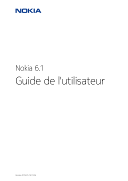 Nokia 6.1 Manuel utilisateur