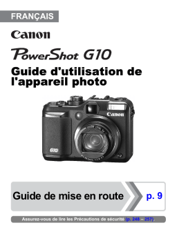 Canon PowerShot G10 Manuel utilisateur