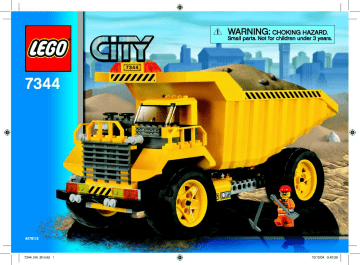 Guide d'installation | Lego 7344 Dump Truck Manuel utilisateur | Fixfr