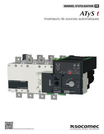 Mode d'emploi | Socomec ATyS t Operating instrustions | Fixfr