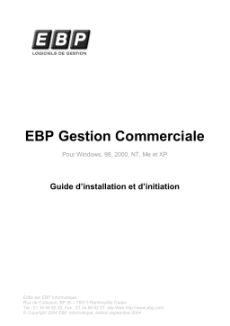 EBP Gestion Commerciale 2005 Manuel utilisateur