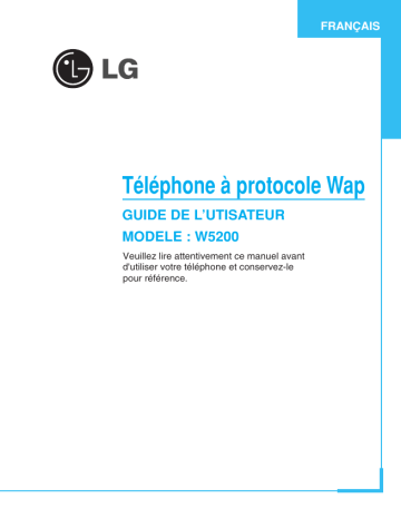 W5200.ITAMS | W5200.RUSCO | W5200.RUSMS | W5200.RUSRD | W5200.ITARD | LG W5200.ITACO Manuel du propriétaire | Fixfr