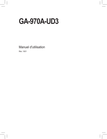 Manuel du propriétaire | Gigabyte GA-970A-D3GA-970A-DS3GA-970A-UD3 Manuel utilisateur | Fixfr