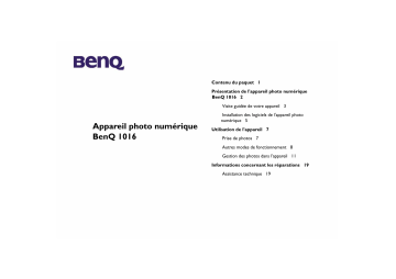 Mode d'emploi | Benq Série DC DC 1016 Manuel utilisateur | Fixfr