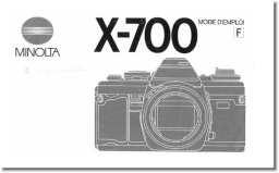 KONICA X-700 Manuel utilisateur