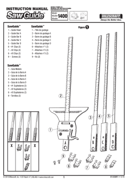 Milescraft SawGuide for Circular Saws and Jig Saws Guide d'installation