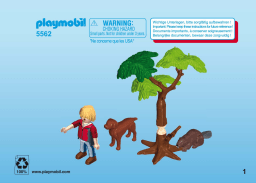 Playmobil 5562 Bevers met natuurwetenschapper Manuel utilisateur