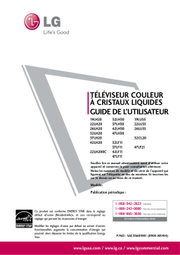 LG 32CL20 Manuel du propriétaire