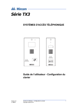 Mircom LT-968FR TX3 Mode d'emploi