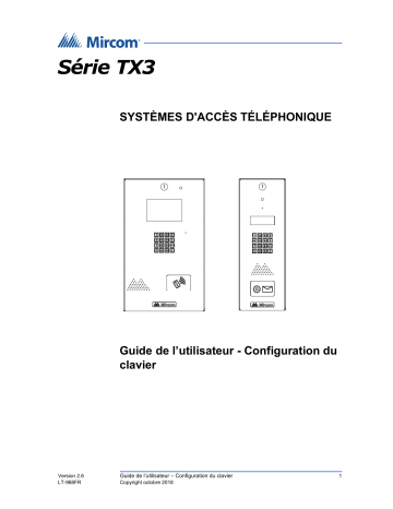 Mircom LT-968FR TX3 Mode d'emploi | Fixfr