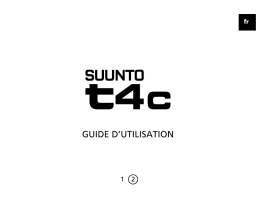 Suunto T4c Manuel utilisateur