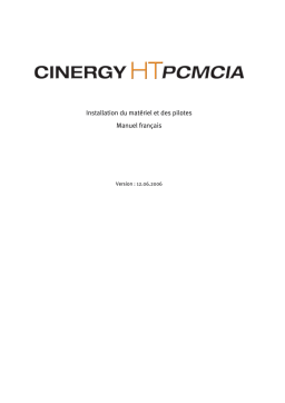 Terratec CINERGY HT PCMCIA MANUAL HARDWARE Manuel utilisateur