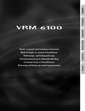 Manuel du propriétaire | VDO Dayton VRM 6100 Manuel utilisateur | Fixfr
