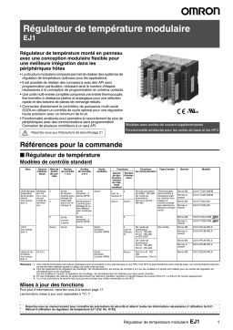 Omron EJ1 Manuel utilisateur