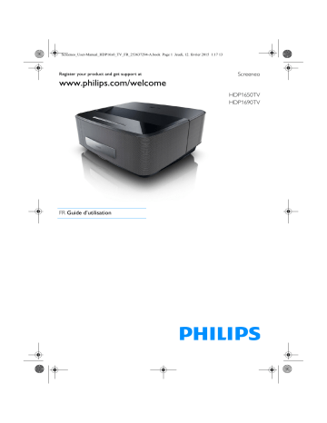 Manuel du propriétaire | Philips Screeneo HDP1690TV Manuel utilisateur | Fixfr