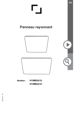 Castorama Panneau rayonnant en verre noir 1000 W Mode d'emploi