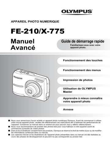 X775 | Olympus FE210 Manuel utilisateur | Fixfr