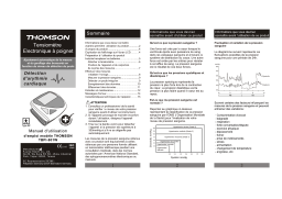 Thomson TBPI-801W Manuel utilisateur