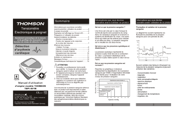 Manuel du propriétaire | Thomson TBPI-801W Manuel utilisateur | Fixfr