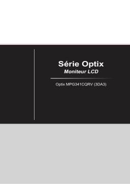 MSI Optix MPG341CQRV monitor Manuel utilisateur