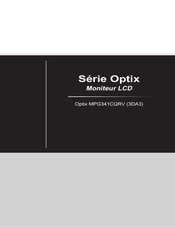 MSI Optix MPG341CQRV monitor Manuel utilisateur | Fixfr