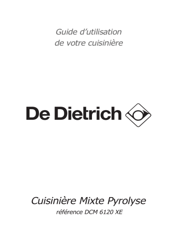 Manuel du propriétaire | De Dietrich DCM6120XE Manuel utilisateur | Fixfr