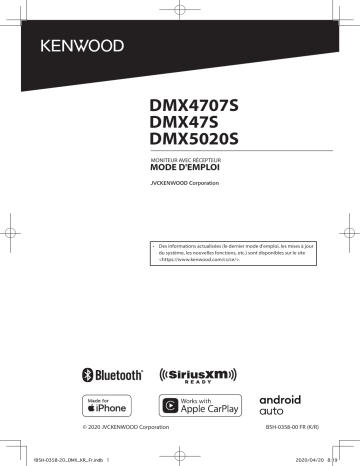 DMX 4707 S | DMX 5020 S | Kenwood DMX 47 S Mode d'emploi | Fixfr