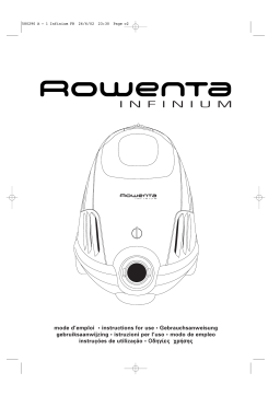 Rowenta ASPIRATEUR INFINIUM Manuel utilisateur