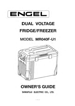 Engel MR040F-U1 Fridge Freezer Manuel utilisateur