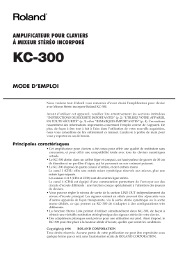 Roland KC-300 Manuel utilisateur