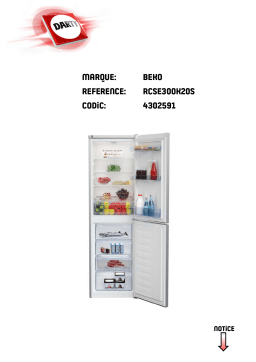 Beko RCSE300K20SRCSE520K20XP Manuel utilisateur