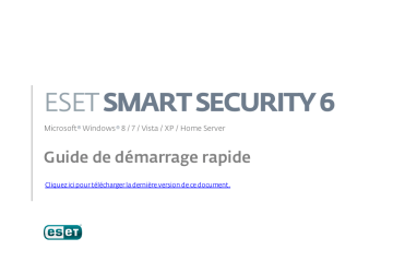 ESET Smart Security 6 Manuel utilisateur | Fixfr