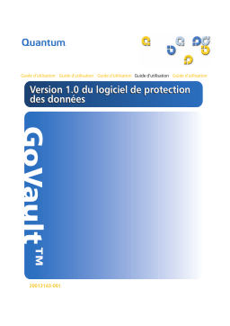 Quantum DATA PROTECTION SOFTWARE 1.0 Manuel utilisateur