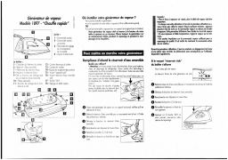 CALOR REPASSAGE CENTRALES VAPEUR GENERATEUR EXPRESS 1897 Manuel utilisateur