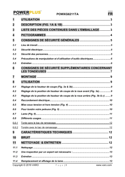 Powerplus POWXG6211T Manuel utilisateur