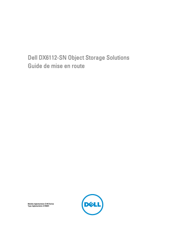 Dell PowerVault DX6112 storage Guide de démarrage rapide | Fixfr