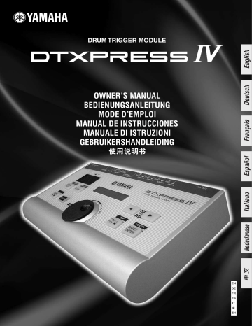 Manuel du propriétaire | Yamaha DTXPRESS IV Manuel utilisateur | Fixfr