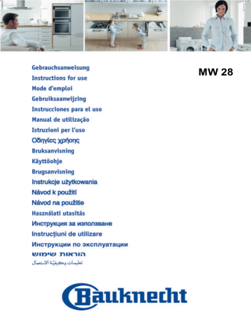 MW 28/AW | MW 28 AW | MAX 28 ALU | Mode d'emploi | Whirlpool MW 28 / AW Manuel utilisateur | Fixfr