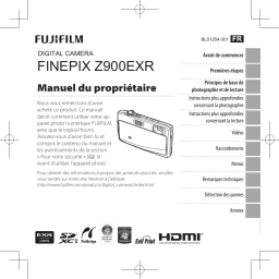 Fujifilm FinePix Z900 EXR Manuel utilisateur