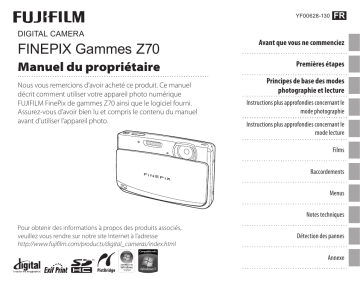 Fujifilm FinePix Z70 Manuel utilisateur | Fixfr