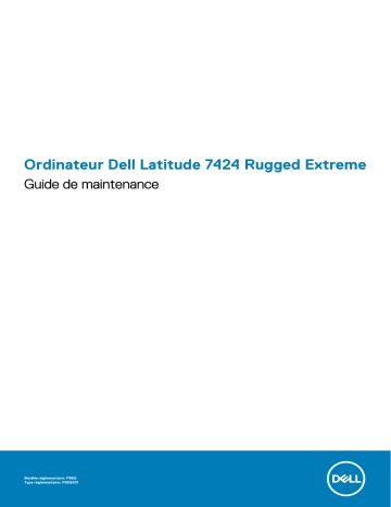 Dell Latitude 7424 Rugged Extreme laptop Manuel du propriétaire | Fixfr