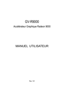 Gigabyte GV-R9000 Manuel utilisateur